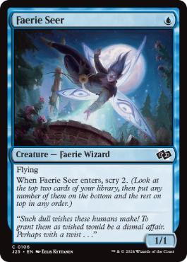 [106]【EN】フェアリーの予見者/Faerie Seer【J25】[C][青]