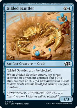 [007]【EN】金色の小走り/Gilded Scuttler【J25】[C][青]