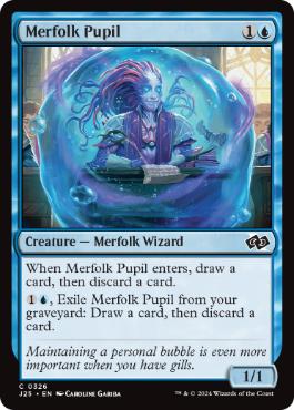[326]【EN】マーフォークの学徒/Merfolk Pupil【J25】[C][青]