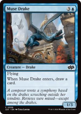 [330]【EN】詩神のドレイク/Muse Drake【J25】[C][青]