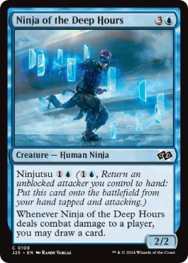 [108]【EN】深き刻の忍者/Ninja of the Deep Hours【J25】[C][青]