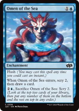 [336]【EN】海の神のお告げ/Omen of the Sea【J25】[C][青]