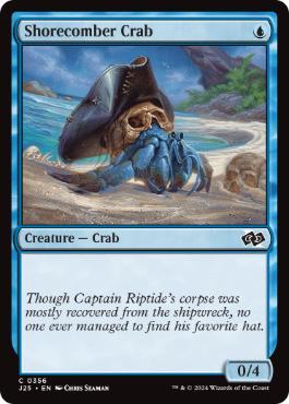 [356]【EN】岸漁りガニ/Shorecomber Crab【J25】[C][青]