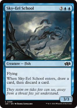 [359]【EN】空長魚の群れ/Sky-Eel School【J25】[C][青]