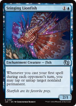 [367]【EN】有刺カサゴ/Stinging Lionfish【J25】[U][青]