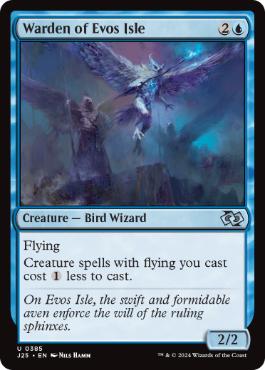 [385]【EN】イーヴォ島の管理人/Warden of Evos Isle【J25】[U][青]