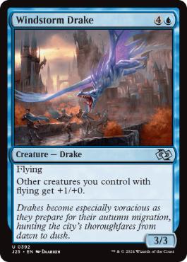 [392]【EN】暴風のドレイク/Windstorm Drake【J25】[U][青]