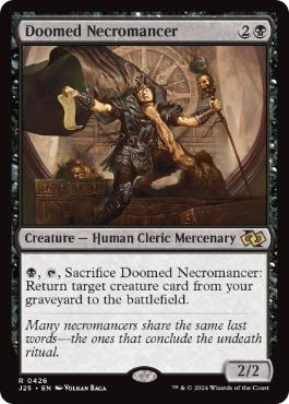 [426]【EN】宿命のネクロマンサー/Doomed Necromancer【J25】[R][黒]