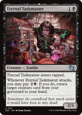 [117]【EN】永遠衆の監督官/Eternal Taskmaster【J25】[U][黒]