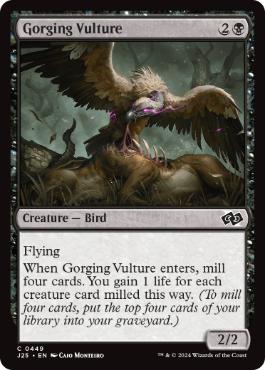 [449]【EN】貪る禿鷹/Gorging Vulture【J25】[C][黒]