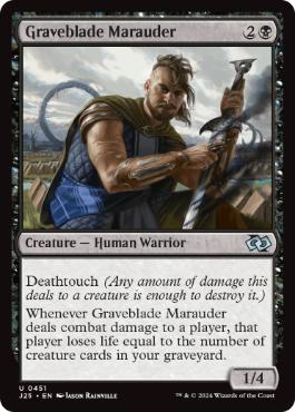 [451]【EN】墓刃の匪賊/Graveblade Marauder【J25】[U][黒]