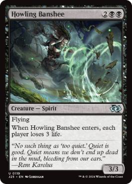 [119]【EN】吠えたけるバンシー/Howling Banshee【J25】[U][黒]