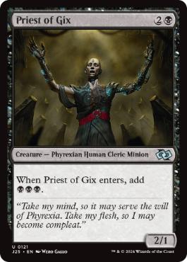 [121]【EN】ギックスの僧侶/Priest of Gix【J25】[U][黒]