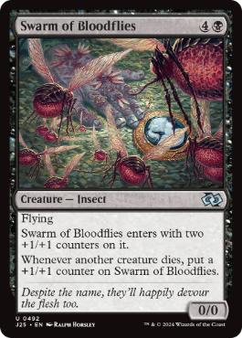 [492]【EN】血蠅の大群/Swarm of Bloodflies【J25】[U][黒]