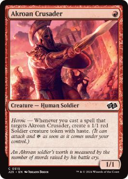 [515]【EN】アクロスの十字軍/Akroan Crusader【J25】[C][赤]
