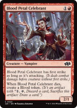[523]【EN】血花の祝賀者/Blood Petal Celebrant【J25】[C][赤]