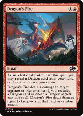 [134]【EN】ドラゴンの火/Dragon's Fire【J25】[C][赤]