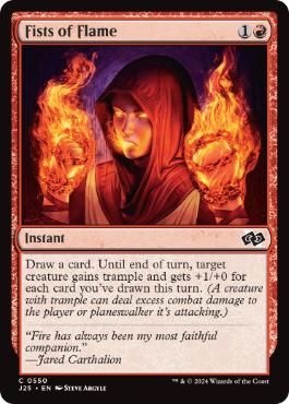 [550]【EN】炎の拳/Fists of Flame【J25】[C][赤]