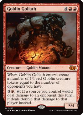 [557]【EN】ゴブリンの大巨人/Goblin Goliath【J25】[M][赤]