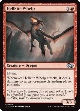 [562]【EN】ヘルカイトの仔/Hellkite Whelp【J25】[U][赤]