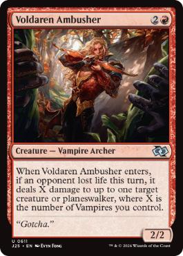 [611]【EN】ヴォルダーレンの伏兵/Voldaren Ambusher【J25】[U][赤]