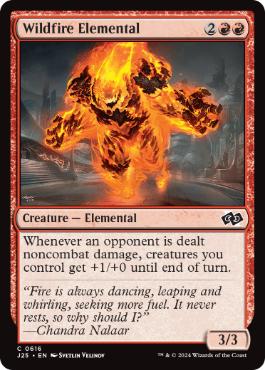 [616]【EN】野火の精霊/Wildfire Elemental【J25】[C][赤]
