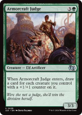 [629]【EN】鎧作りの審判者/Armorcraft Judge【J25】[U][緑]