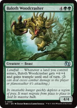 [633]【EN】ベイロスの林壊し/Baloth Woodcrasher【J25】[U][緑]