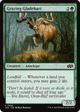 [665]【EN】放牧の林鹿/Grazing Gladehart【J25】[C][緑]