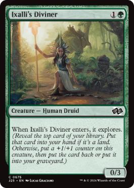 [675]【EN】イクサーリの卜占師/Ixalli's Diviner【J25】[C][緑]
