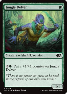 [678]【EN】ジャングルの探査者/Jungle Delver【J25】[C][緑]