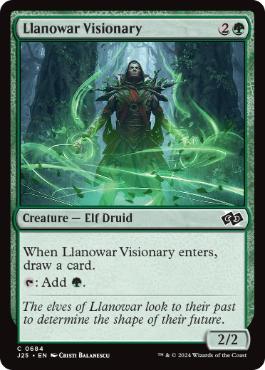 [684]【EN】ラノワールの幻想家/Llanowar Visionary【J25】[C][緑]