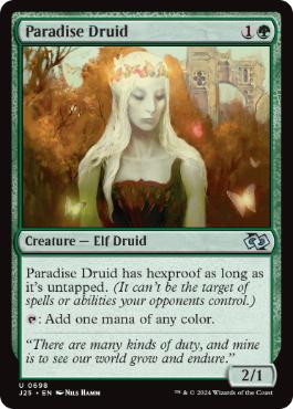 [698]【EN】楽園のドルイド/Paradise Druid【J25】[U][緑]
