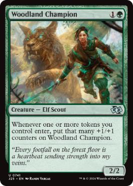 [741]【EN】森林の勇者/Woodland Champion【J25】[U][緑]