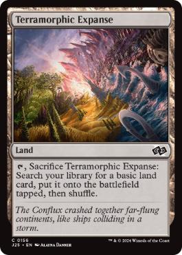 [156]【EN】広漠なる変幻地/Terramorphic Expanse【J25】[C][土地]