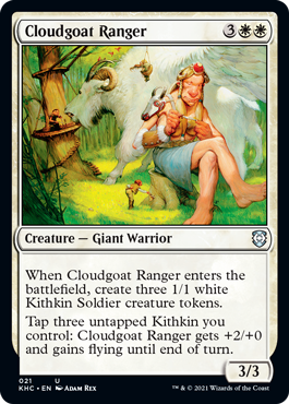 [021]【EN】雲山羊のレインジャー/Cloudgoat Ranger【KHC】[U][白]