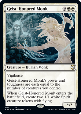 [025]【EN】霊誉の僧兵/Geist-Honored Monk【KHC】[R][白]