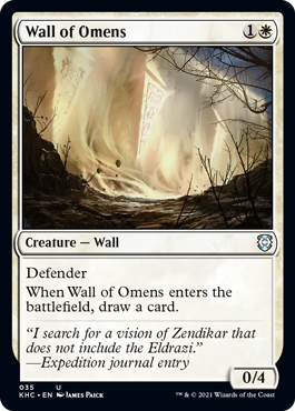 [035]【EN】前兆の壁/Wall of Omens【KHC】[U][白]
