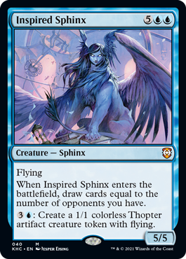 [040]【EN】天来のスフィンクス/Inspired Sphinx【KHC】[M][青]