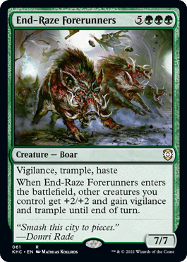 [061]【EN】終末の祟りの先陣/End-Raze Forerunners【KHC】[R][緑]