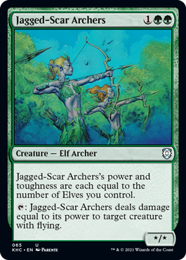 [065]【EN】鋸歯傷の射手/Jagged-Scar Archers【KHC】[U][緑]