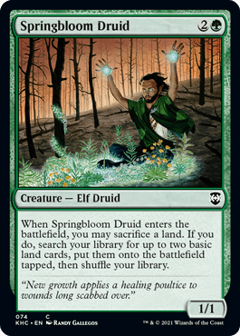 [074]【EN】春花のドルイド/Springbloom Druid【KHC】[C][緑]