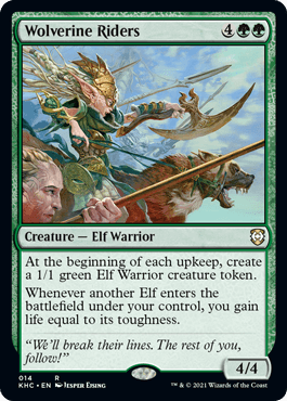 [014]【EN】クズリの騎兵/Wolverine Riders【KHC】[R][緑]
