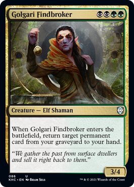 [086]【EN】ゴルガリの拾売人/Golgari Findbroker【KHC】[U][多色]