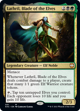 [001]【EN】エルフの刃、ラスリル/Lathril, Blade of the Elves【KHC】[M][多色]