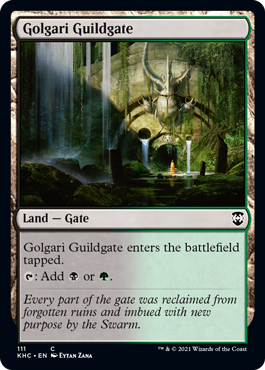 [111]【EN】ゴルガリのギルド門/Golgari Guildgate【KHC】[C][土地]
