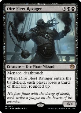 [192]【EN】凶兆艦隊の荒廃者/Dire Fleet Ravager【LCC】[M][黒]