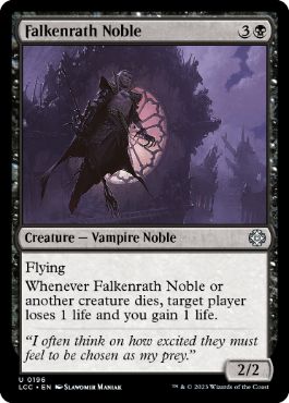 [196]【EN】ファルケンラスの貴族/Falkenrath Noble【LCC】[U][黒]