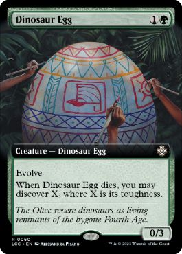 [060]【EN】■拡張アート■恐竜の卵/Dinosaur Egg【LCC】[R][緑]