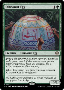 [092]【EN】恐竜の卵/Dinosaur Egg【LCC】[R][緑]